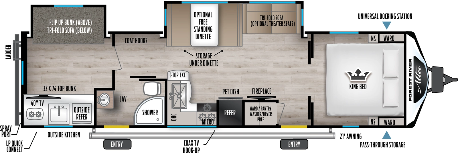 Alta 3150KBH Floorplan